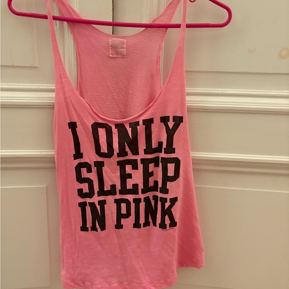 PINK Victoria's Secret Pink Sleeveless Crop Tank Top